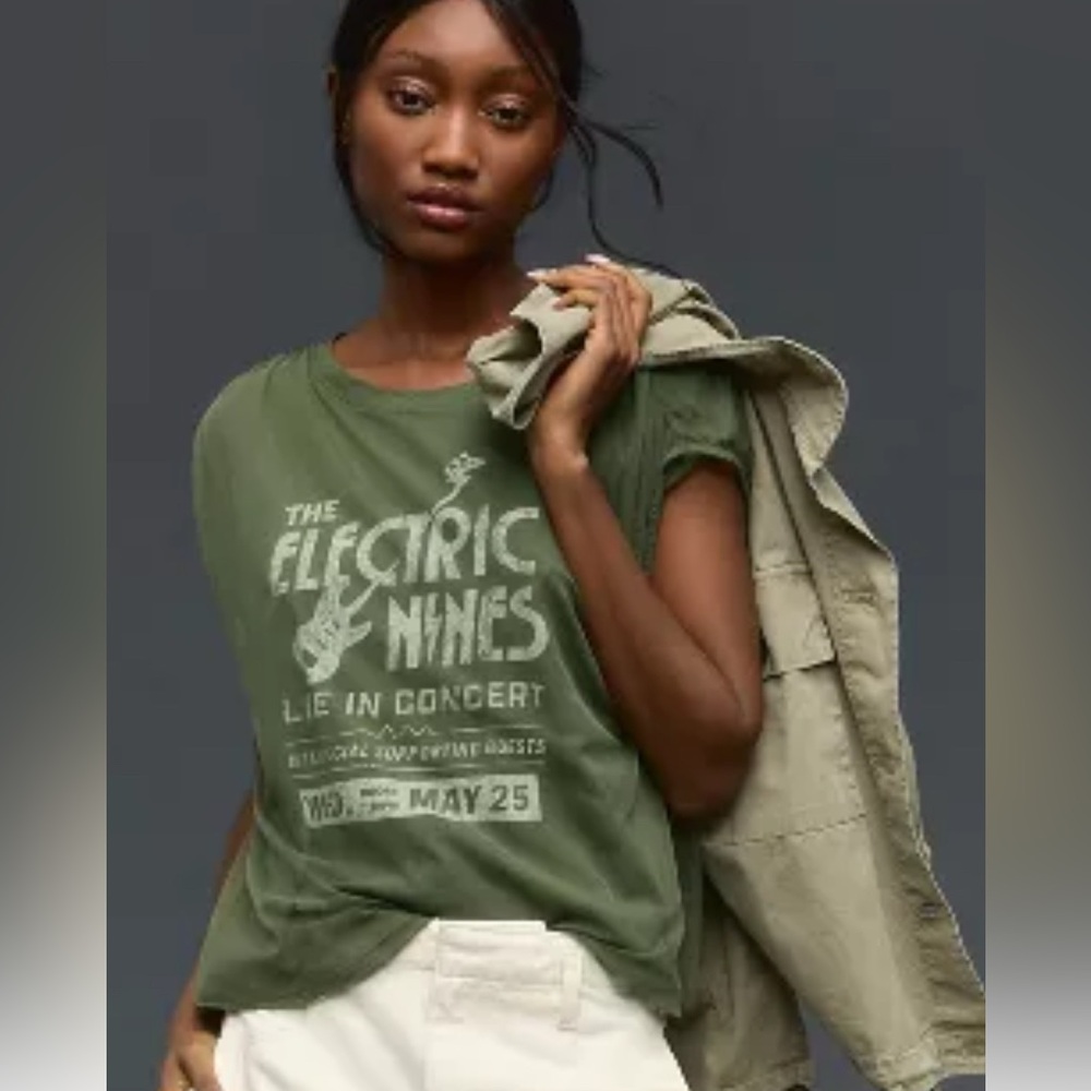 Anthropologie Pilcro XS Green top